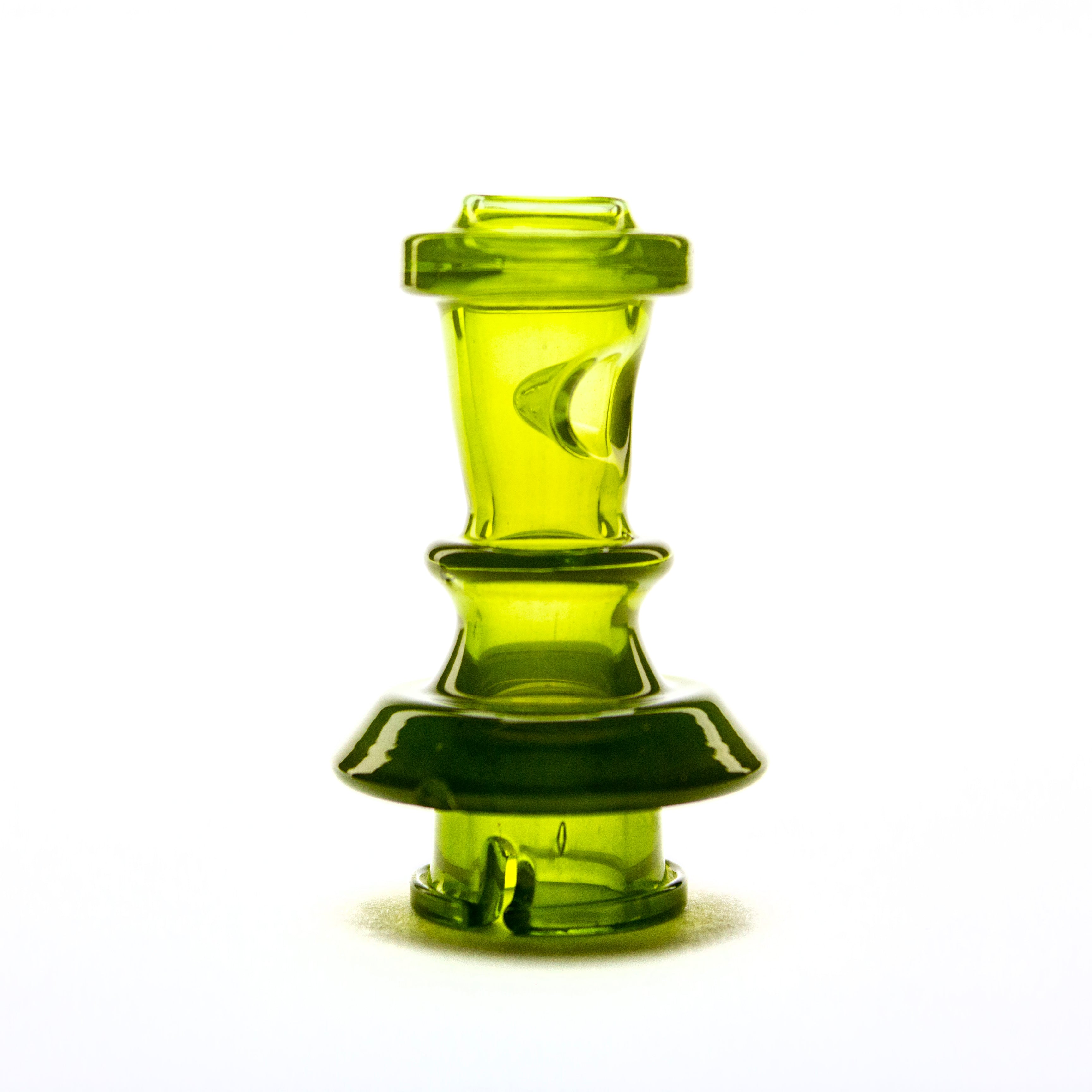 Twisted Boro Glass Experimental Opal Green Pivot Tip #TWB10 - Planet Caravan
